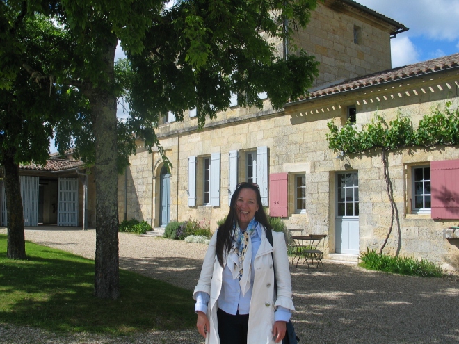 Paige at Chateau Lafleur Pomerol Bordeaux May 2015 photo copyright Paige Donner IMG_2005